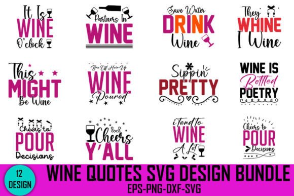 Download Wine Quotes Svg Design Bundle, - Wine quotes svg Collection
