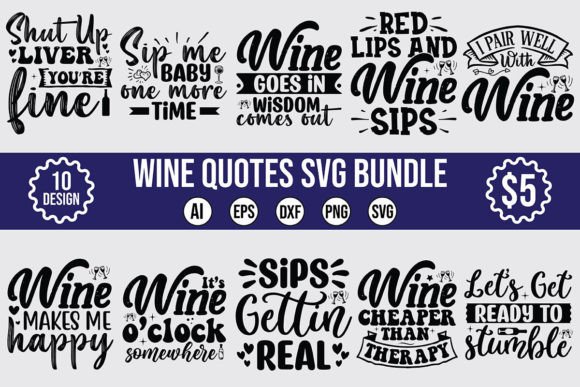 Download Wine Quotes SVG Bundle - Wine quotes svg Collection