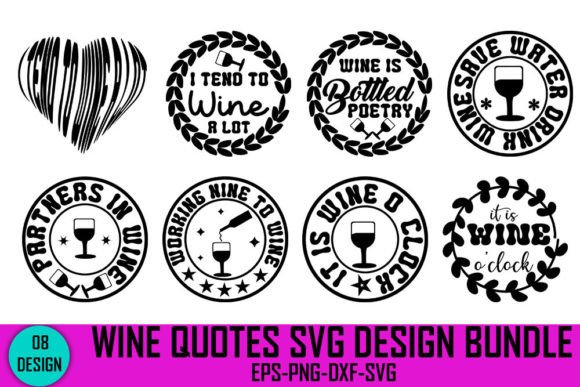 Download Wine Quotes Svg Design Bundle, - Wine quotes svg Collection